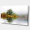 Designart - Pine Tree with Reflection - Landscape Photography Canvas Print